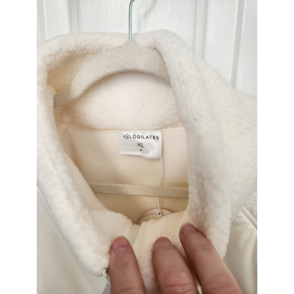 BLOGILATES Cream Bonfire Fleece Jacket XL - Picture 7 of 10